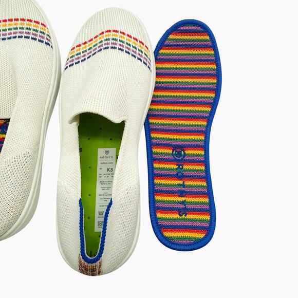 Rothy’s The Kids‎ Sneaker Rainbow Kids Size 3 - Picture 8 of 9